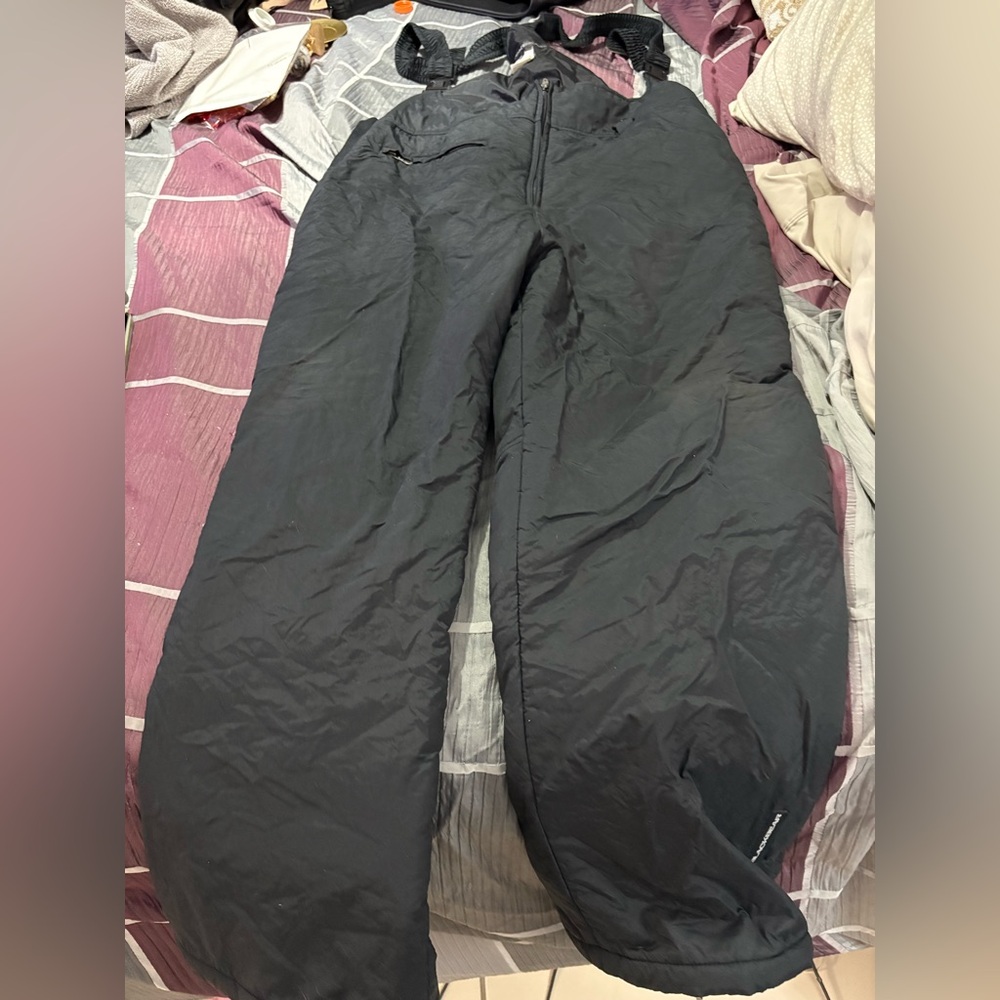 Men's BLACK BEAR Black Ski & Snowboard Overalls. Size XXL.
